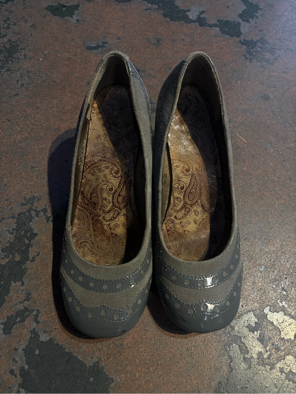 Women’s Grey Casual Ballet Flats